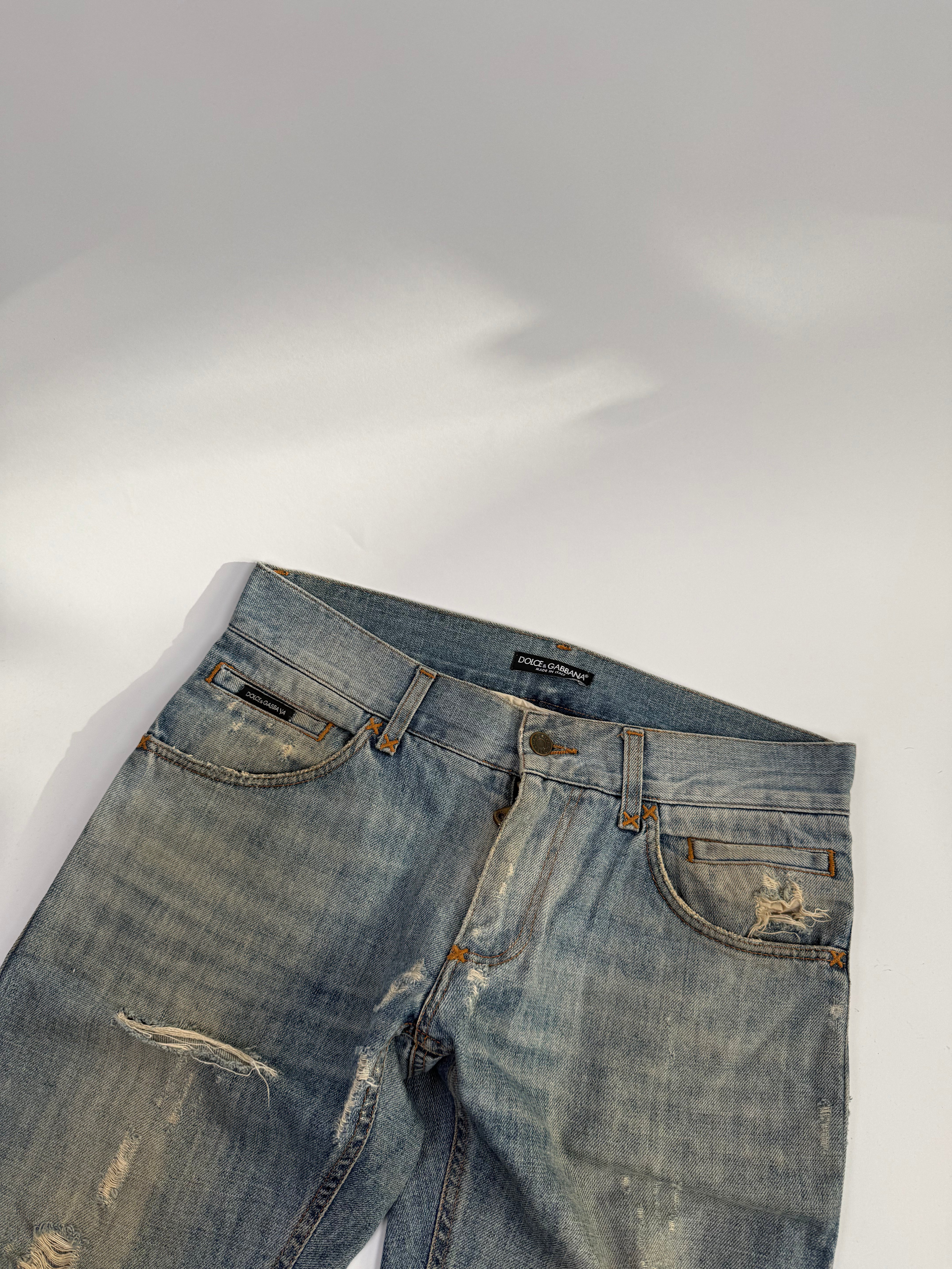 Dolce & Gabbana Ripped Denim