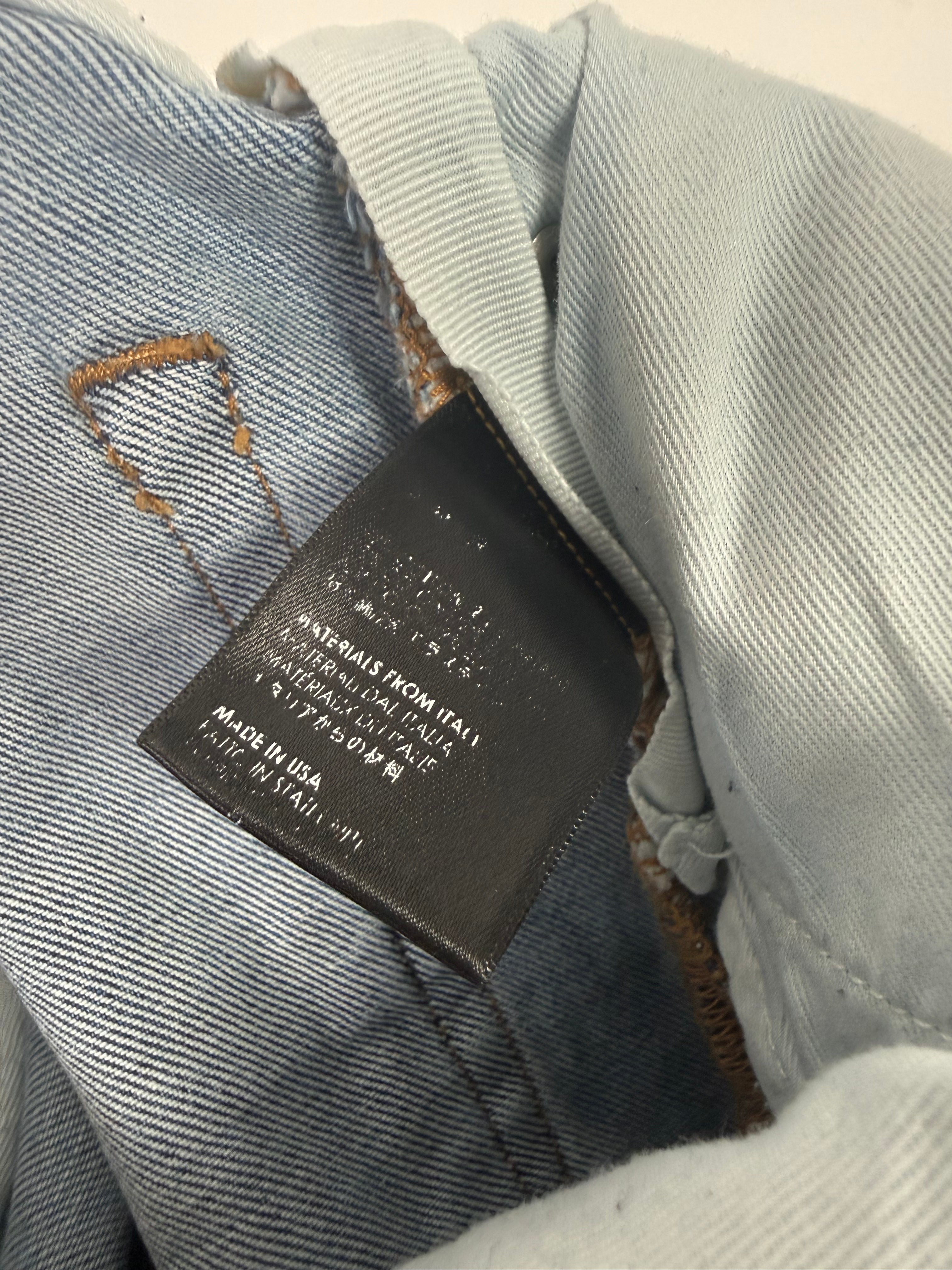 Amiri Ripped Blue Jeans