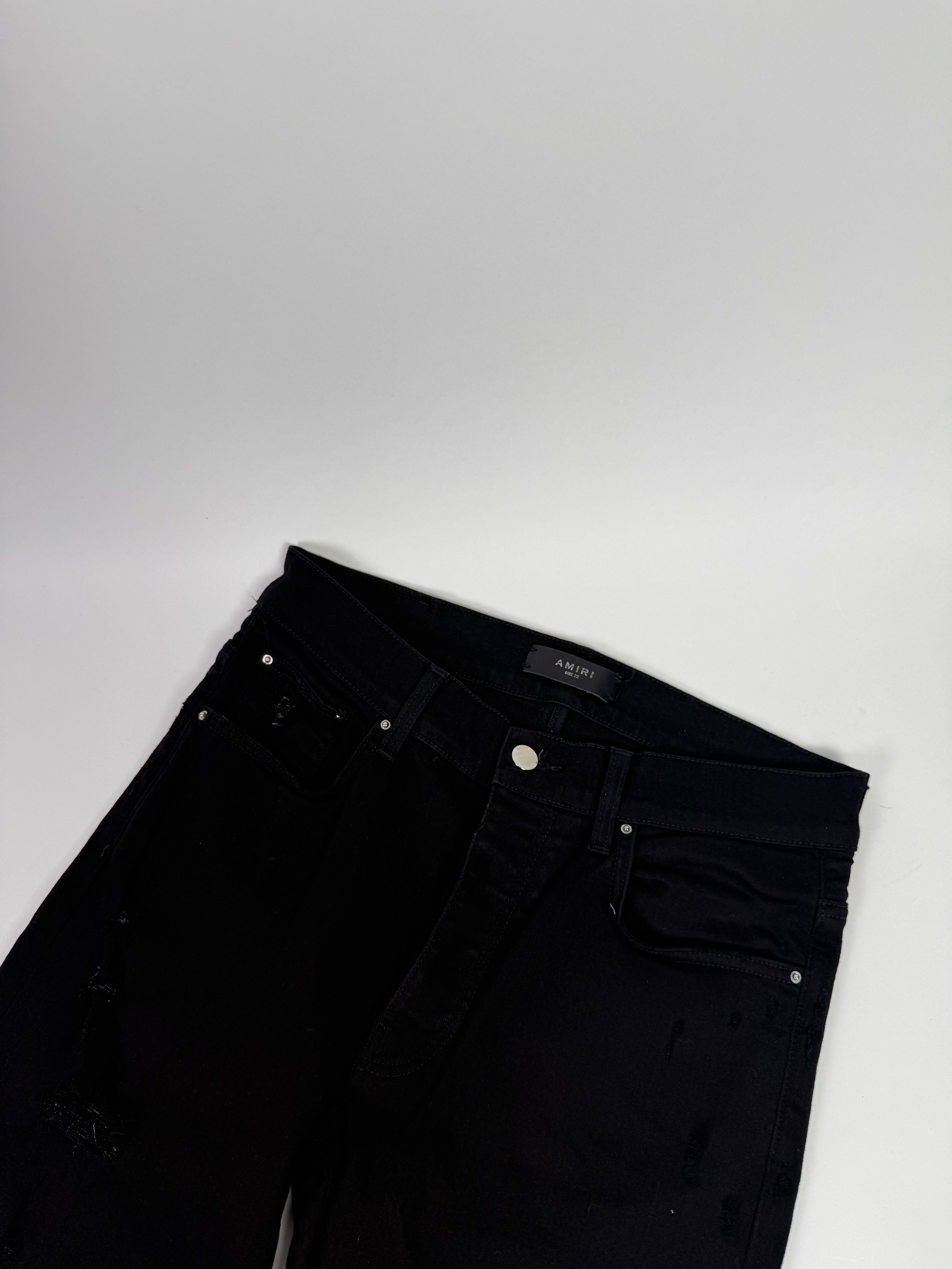 Amiri Ripped Black Jeans