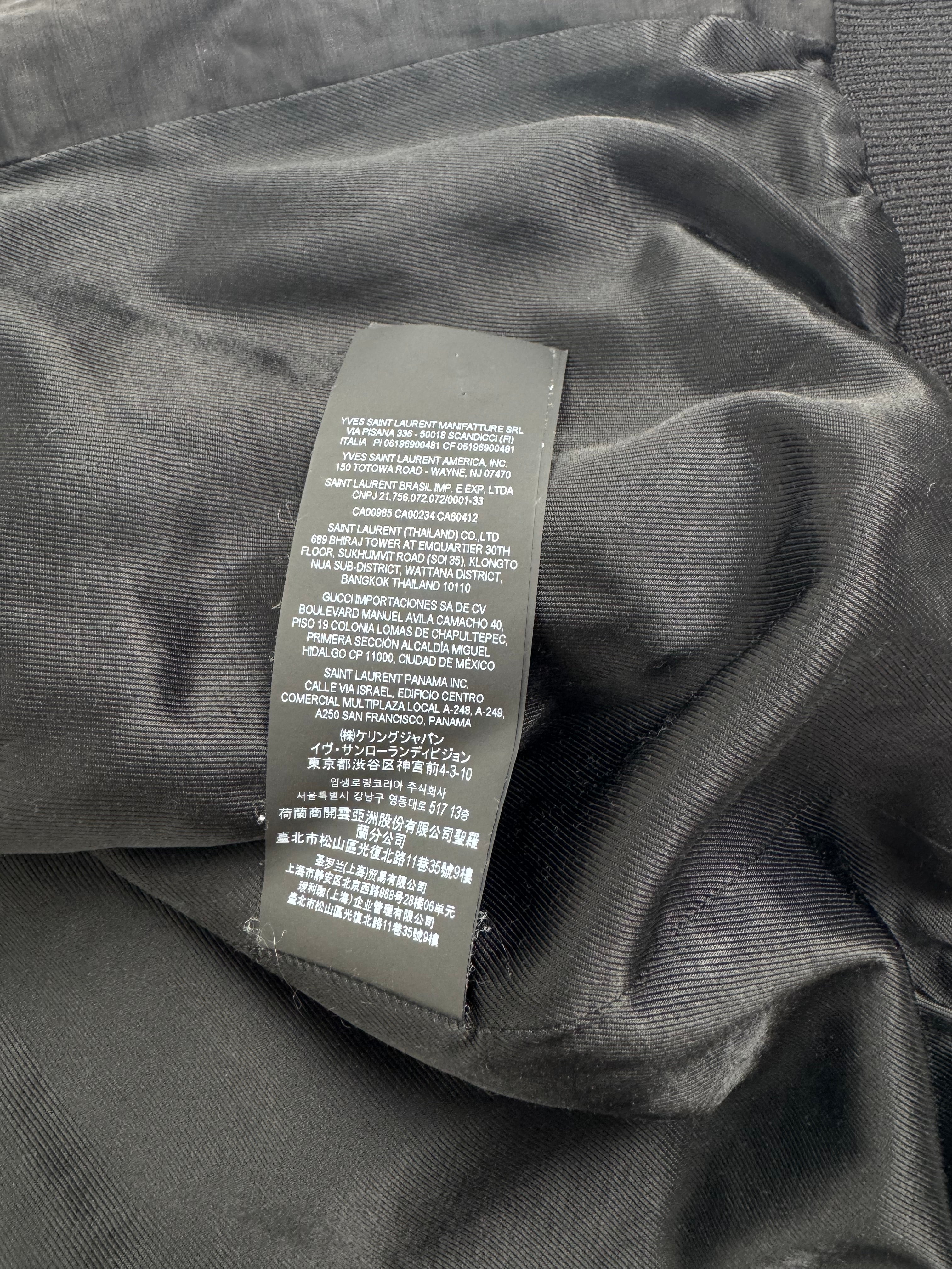 YSL Satin Bomber Jacket