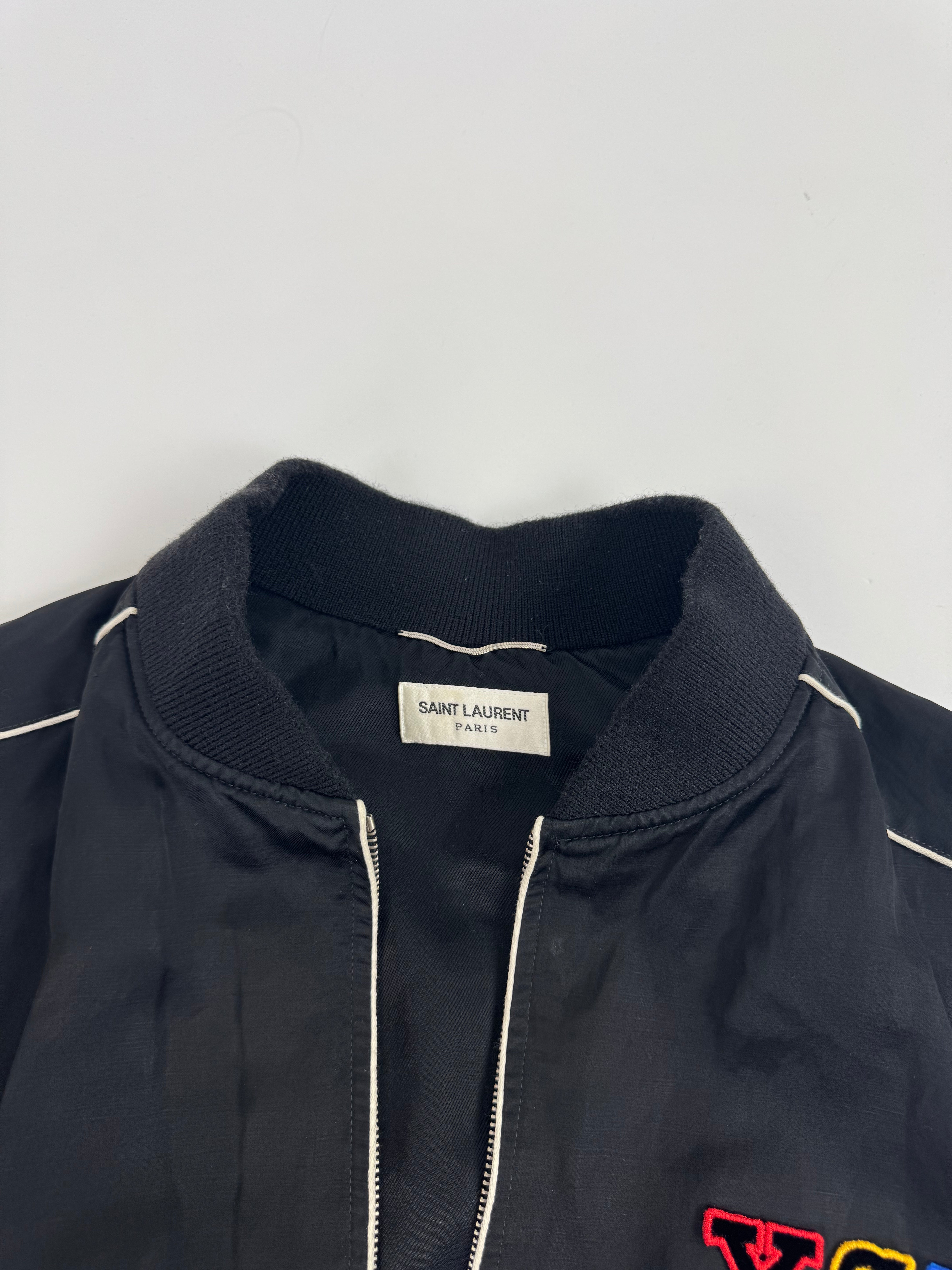 YSL Satin Bomber Jacket
