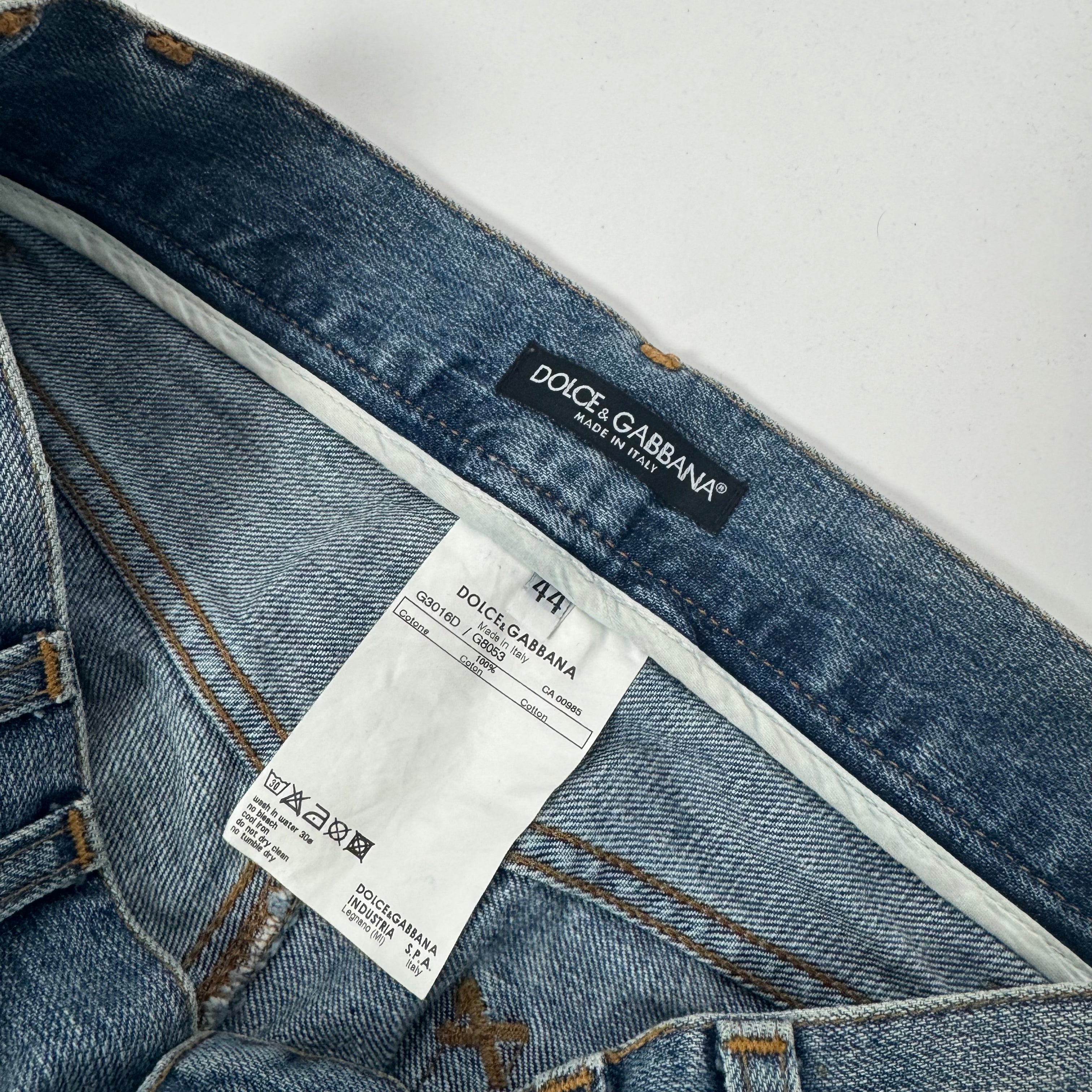 Dolce & Gabbana Painted Denim