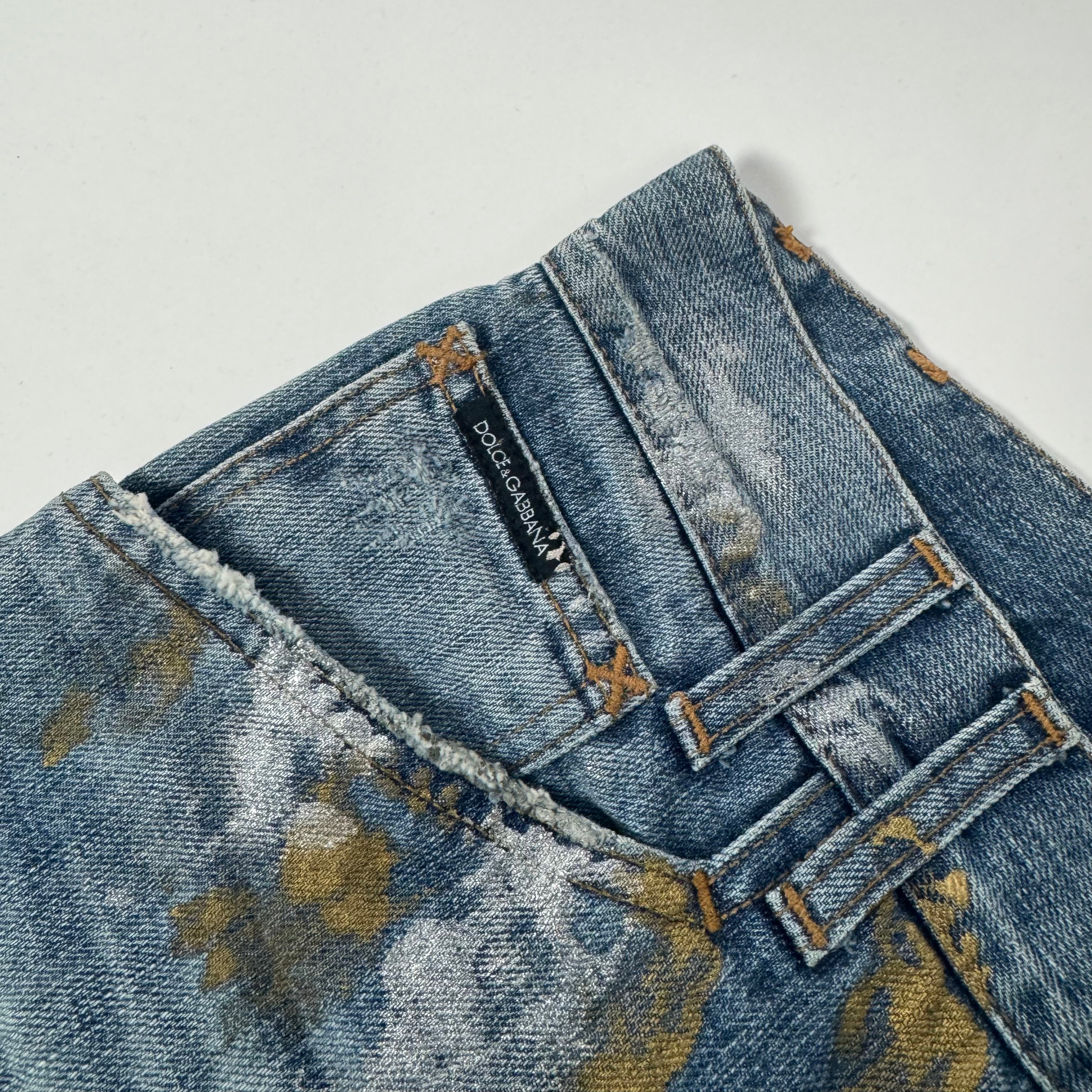 Dolce & Gabbana Painted Denim