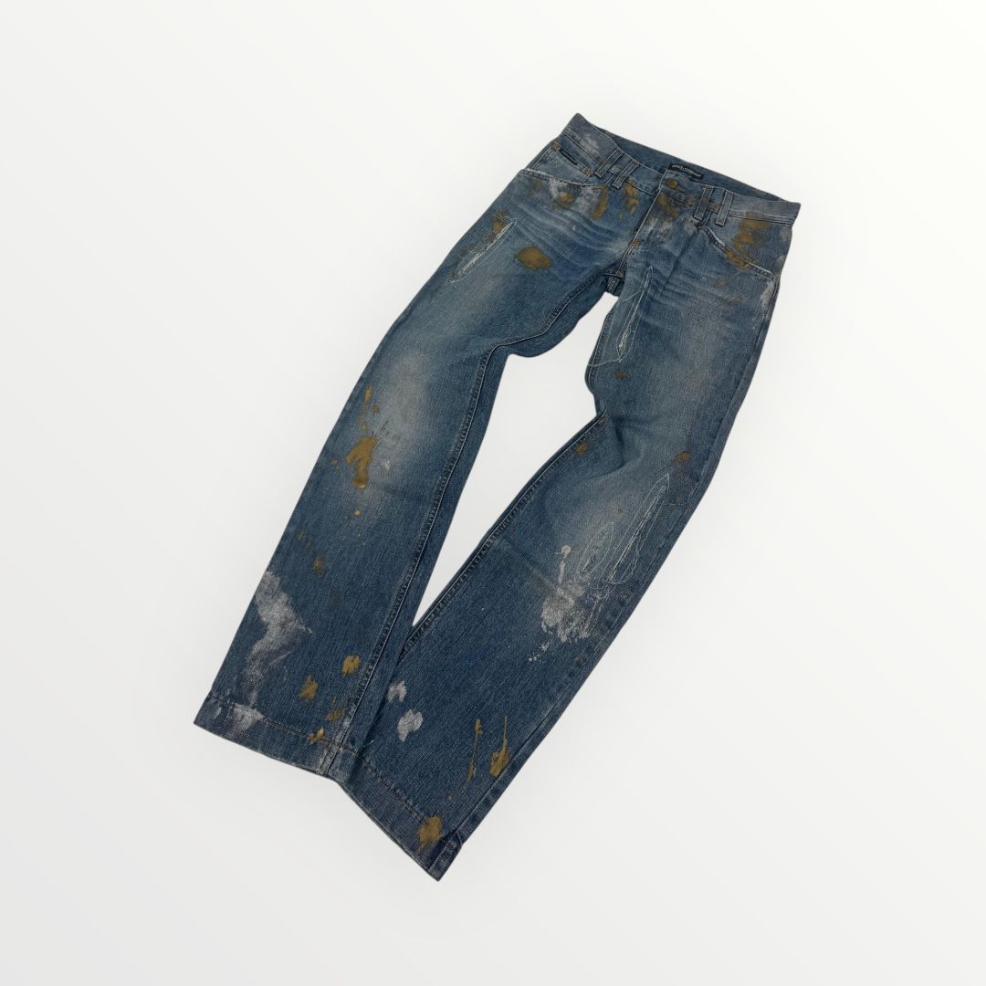 Dolce & Gabbana Painted Denim