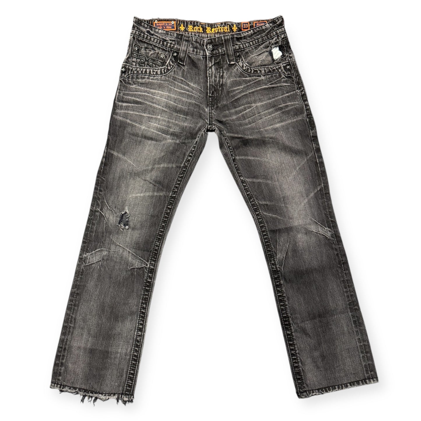 Rock Revival Washed Black Jeans