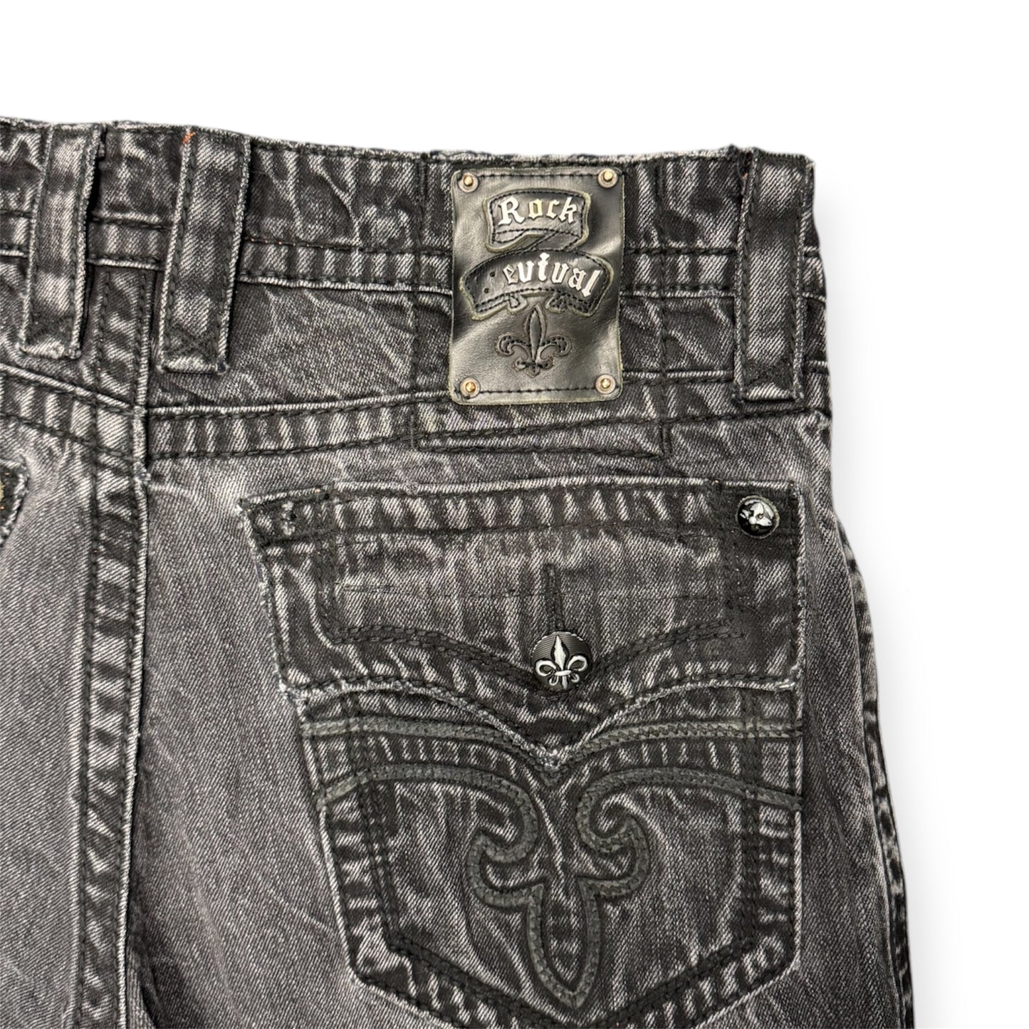 Rock Revival Washed Black Jeans