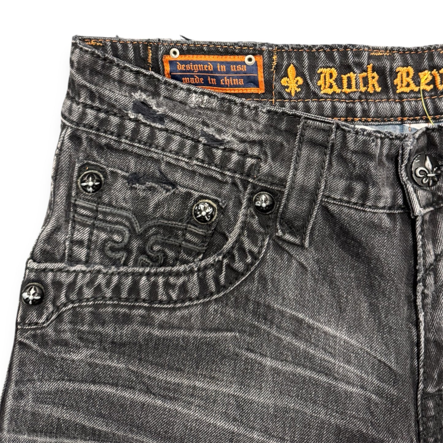 Rock Revival Washed Black Jeans