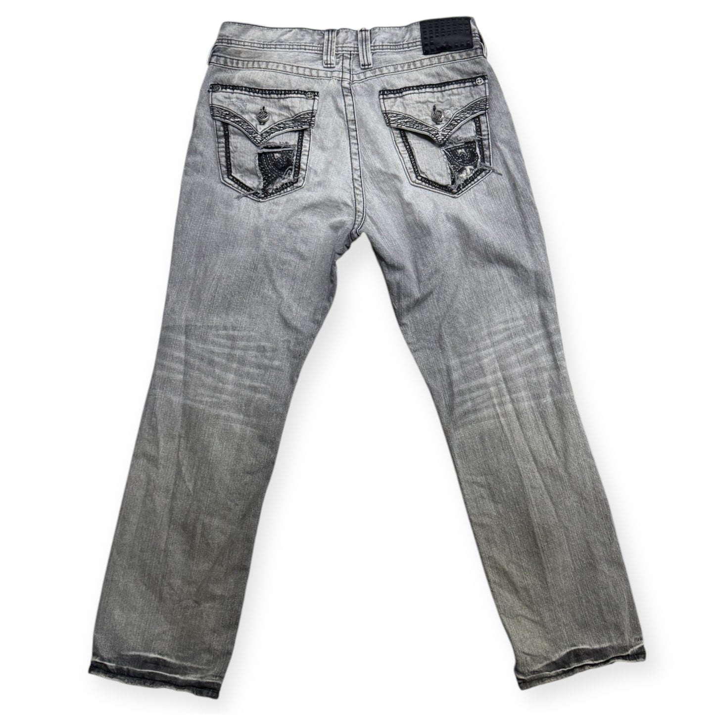 Rock Revival Grey Destoryed Jeans