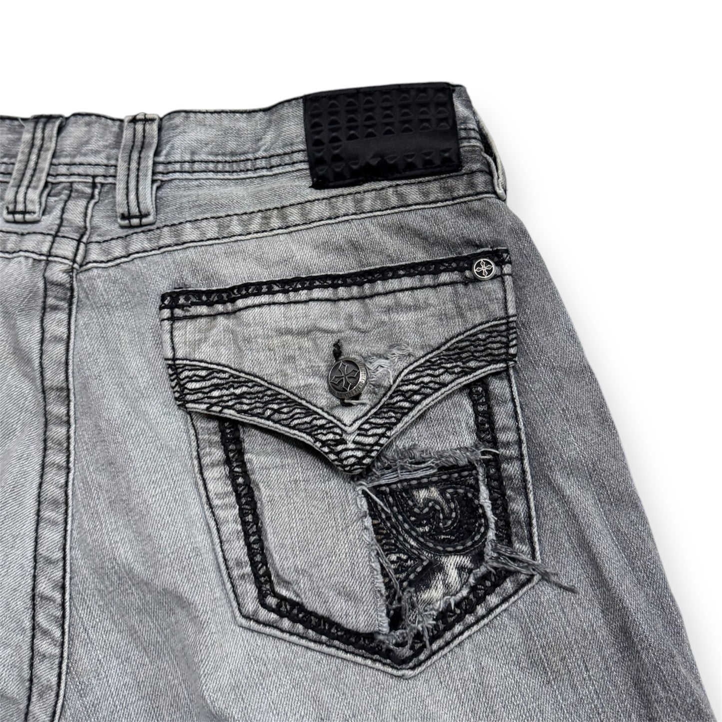 Rock Revival Grey Destoryed Jeans