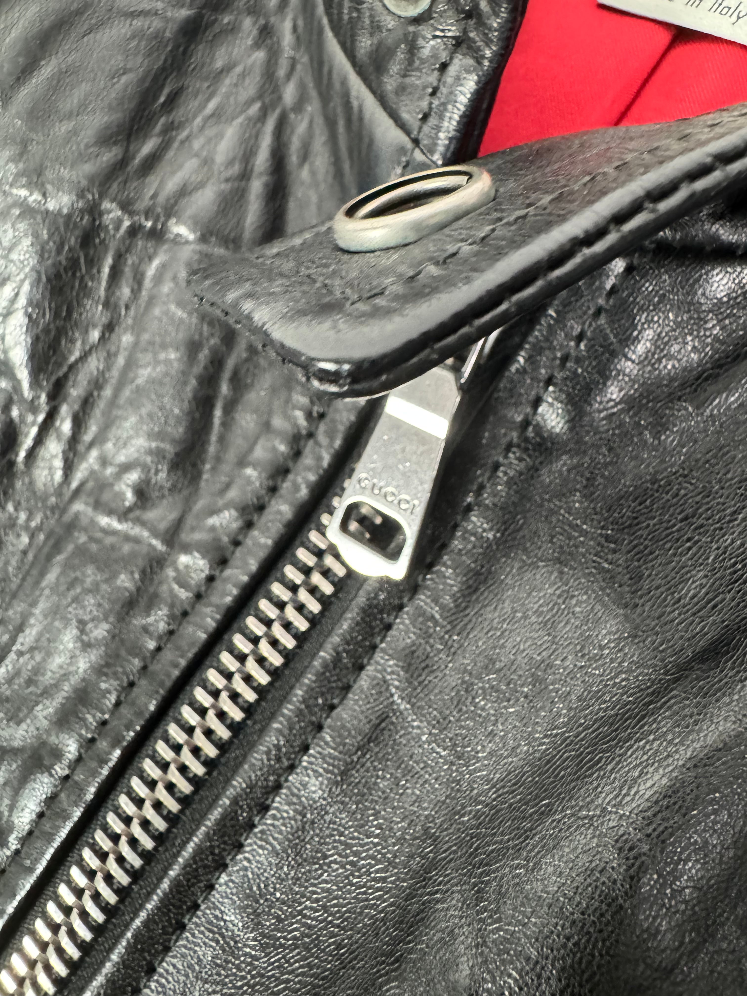 Gucci Leather Biker Jacket