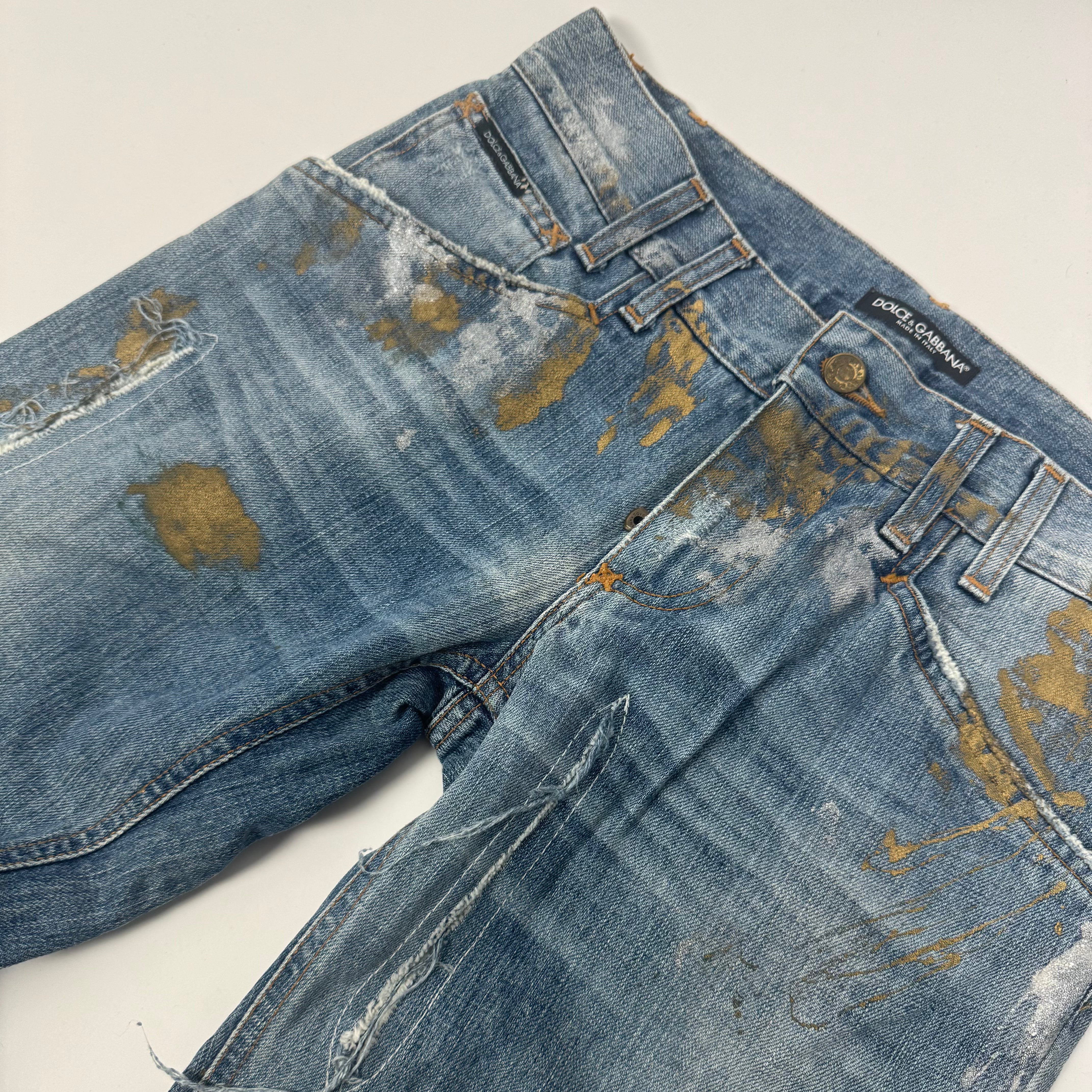 Dolce & Gabbana Painted Denim