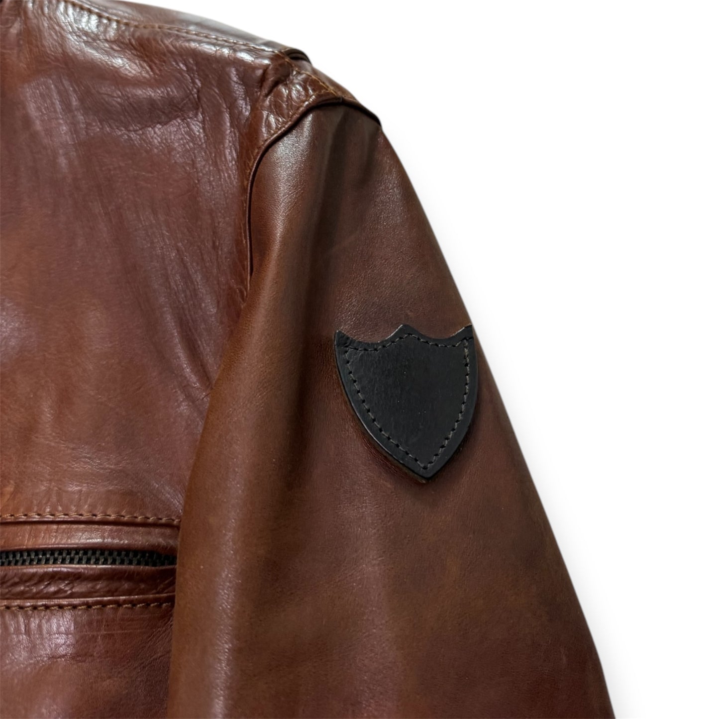 Hollywood Trading Company Leather Jacket Brown