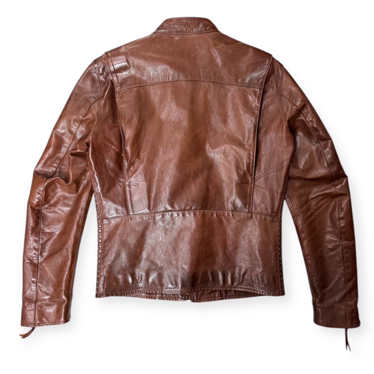 Hollywood Trading Company Leather Jacket Brown