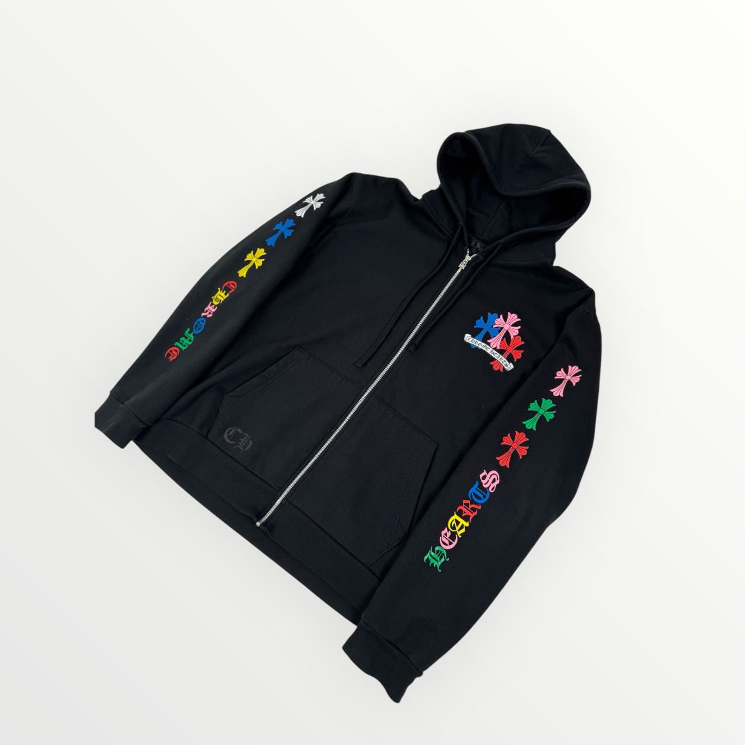 Chrome Hearts Multi Color Cross Zip-Hoodie
